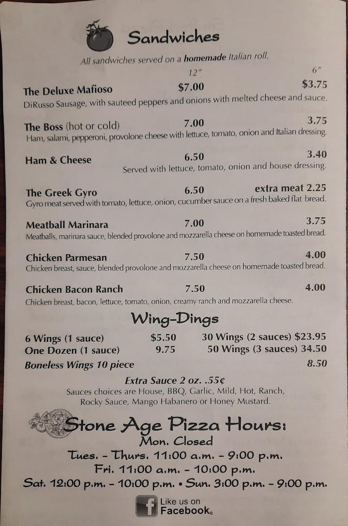 Stone Age Pizza